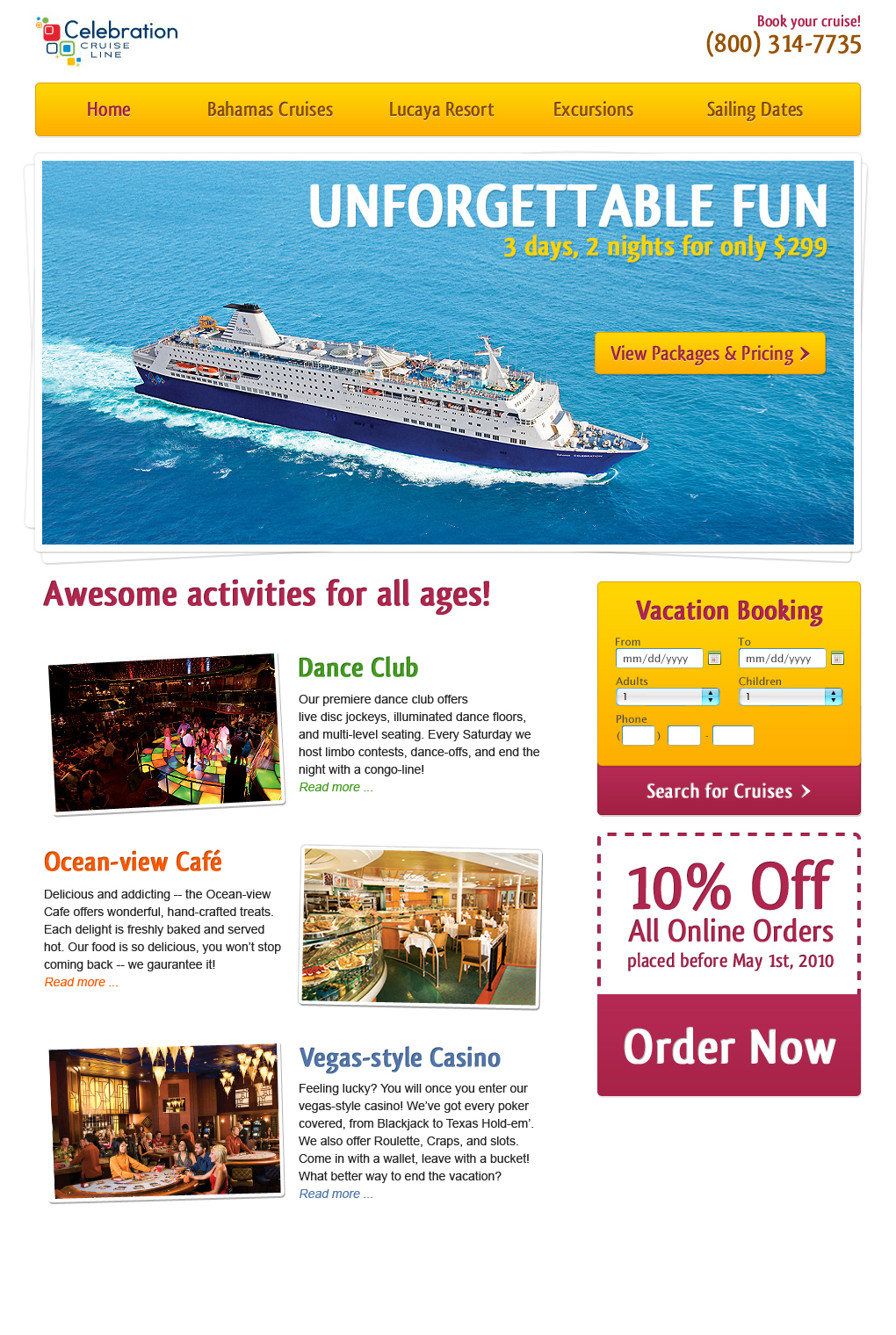 Celebration Cruise Line